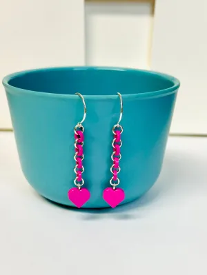 Recycled LEGO® earrings with heart
