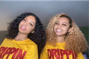 Red Glitter Drippin | Gold Tee