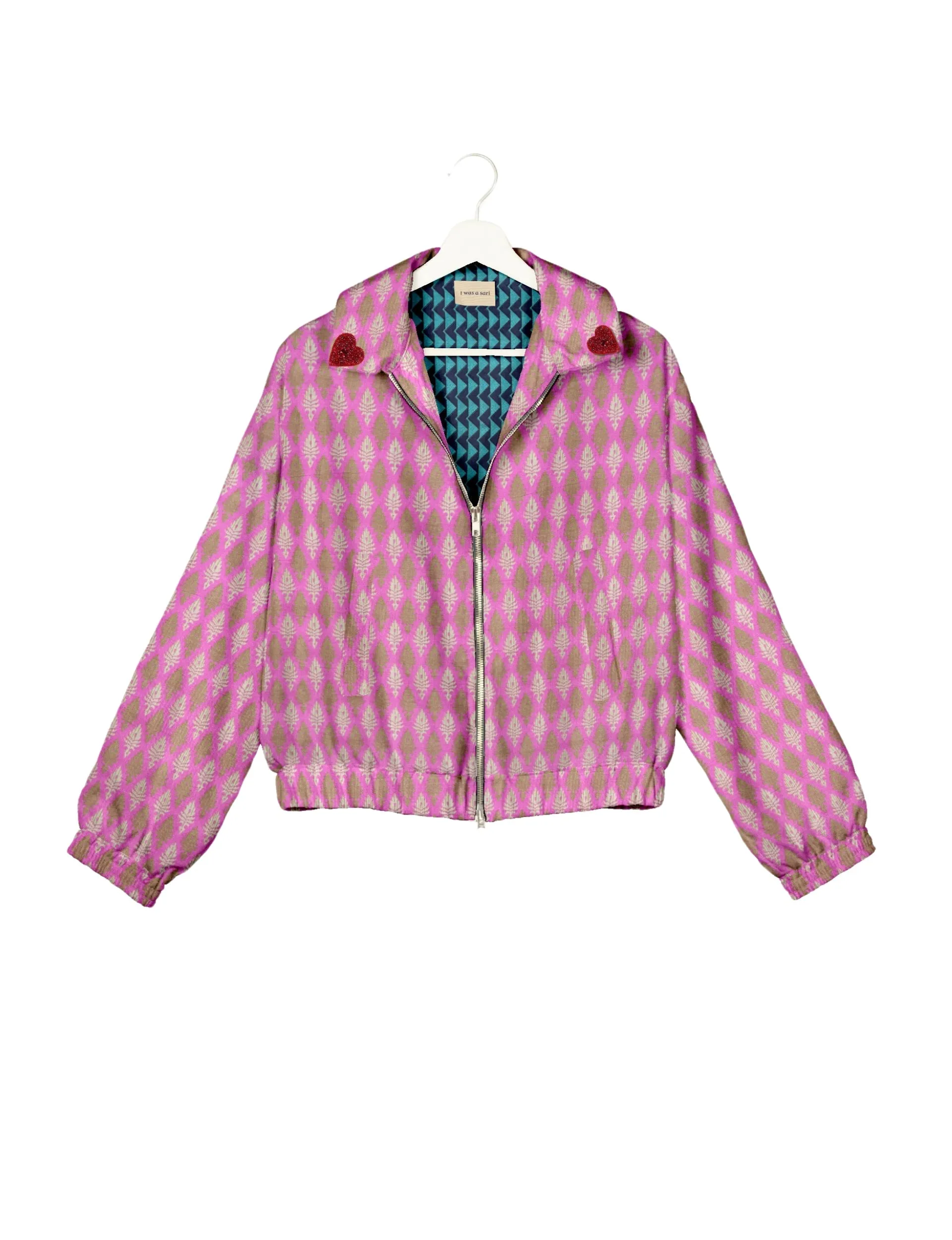 RED HEART BOMBER JACKET