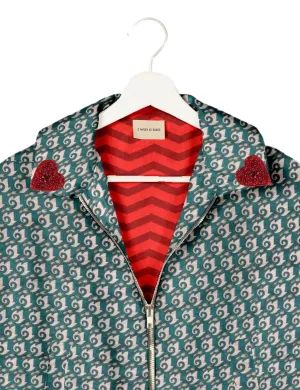RED HEART BOMBER JACKET