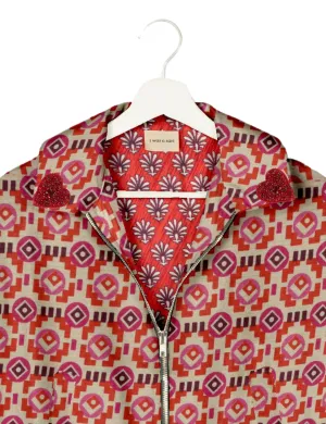 RED HEART BOMBER JACKET