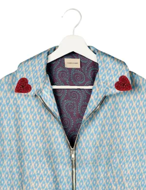 RED HEART BOMBER JACKET