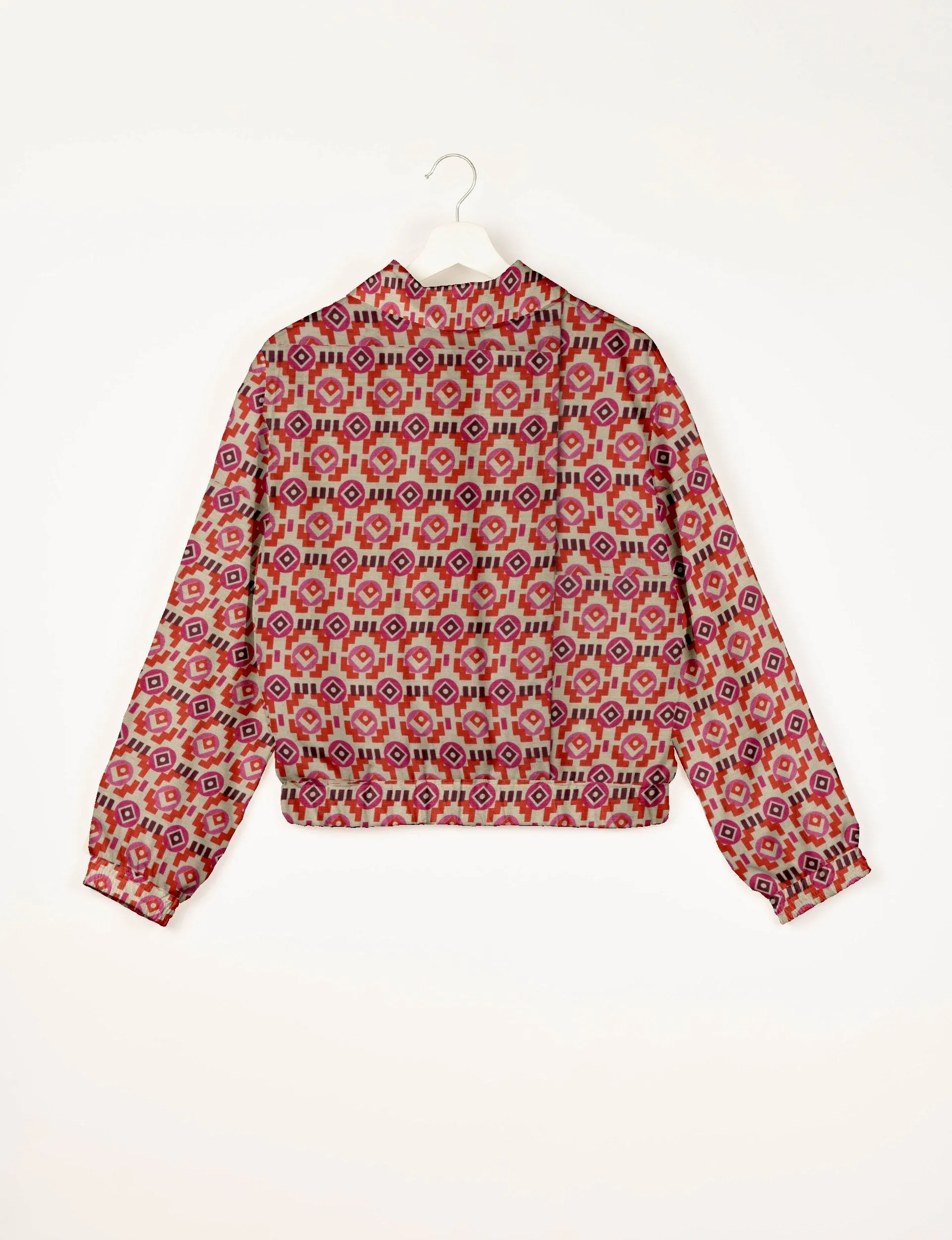 RED HEART BOMBER JACKET