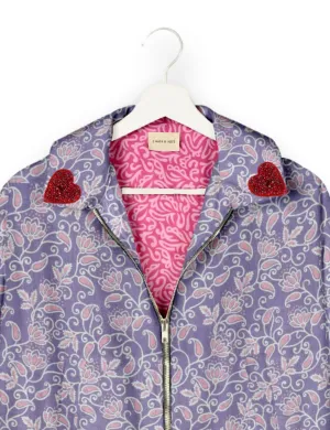 RED HEART BOMBER JACKET