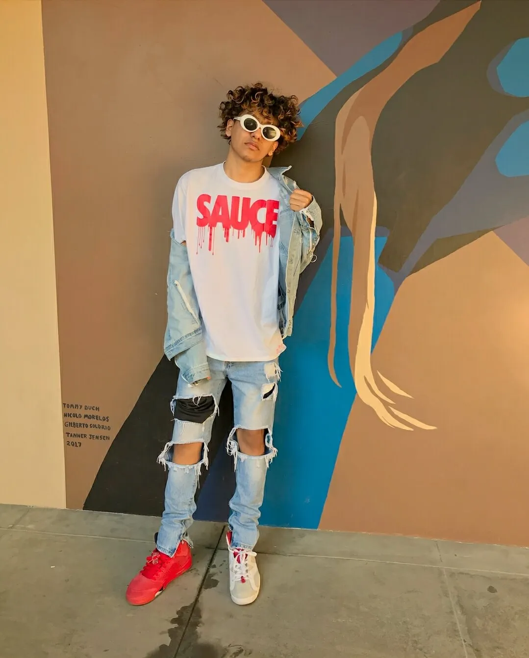 Red Sauce | White Tee