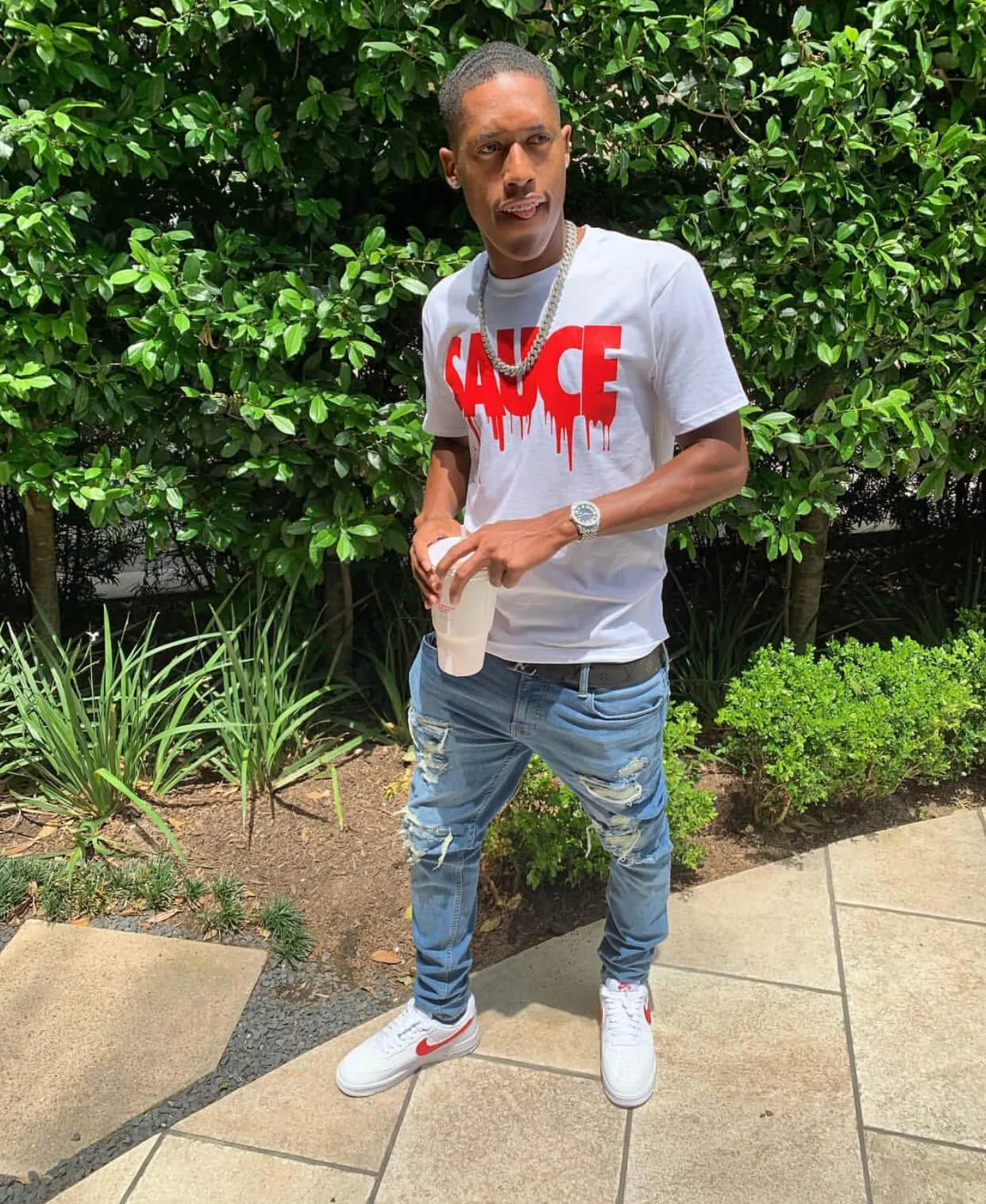 Red Sauce | White Tee