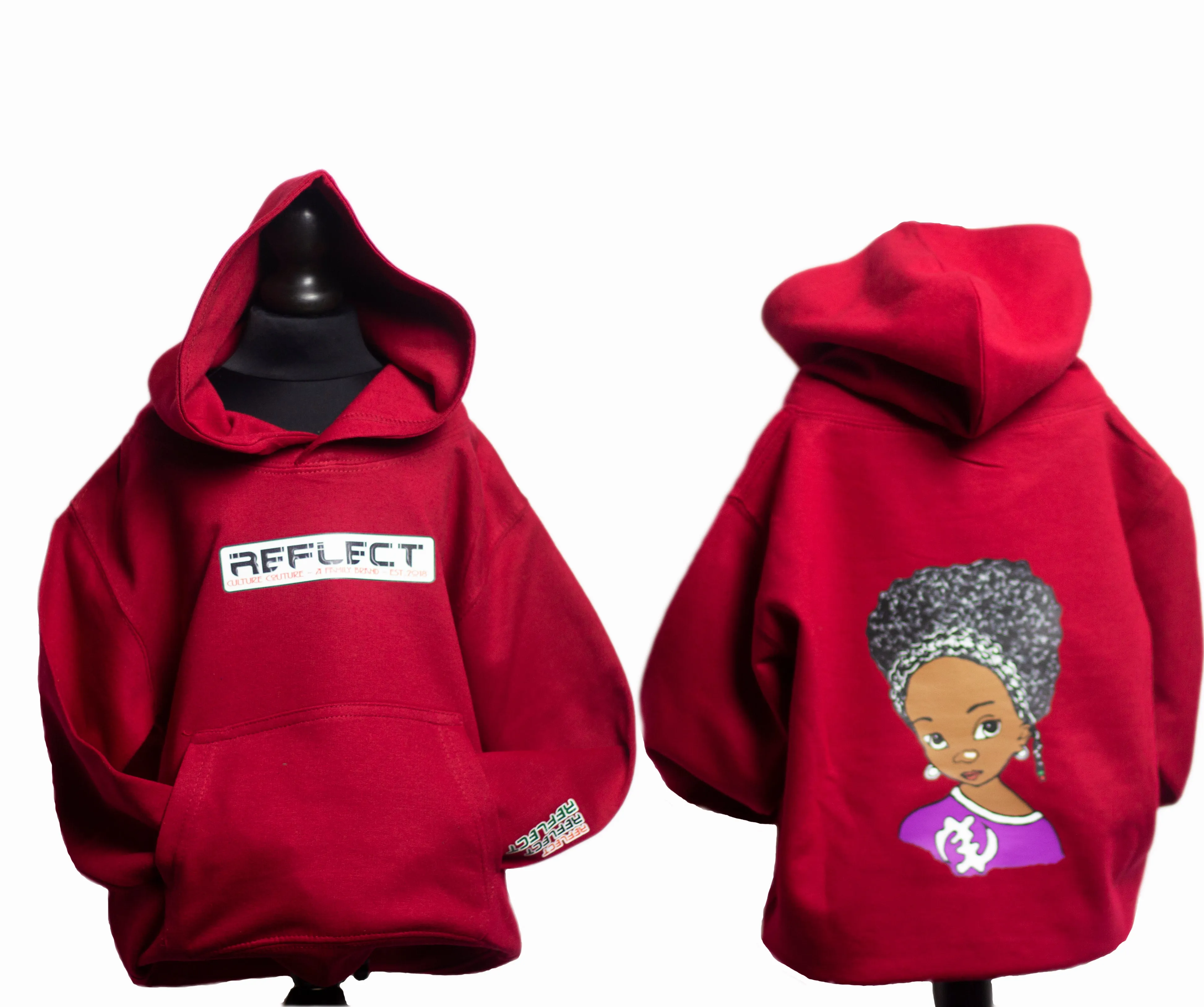 REFLECT Hoodie Girls [RED HOT CHILLI]
