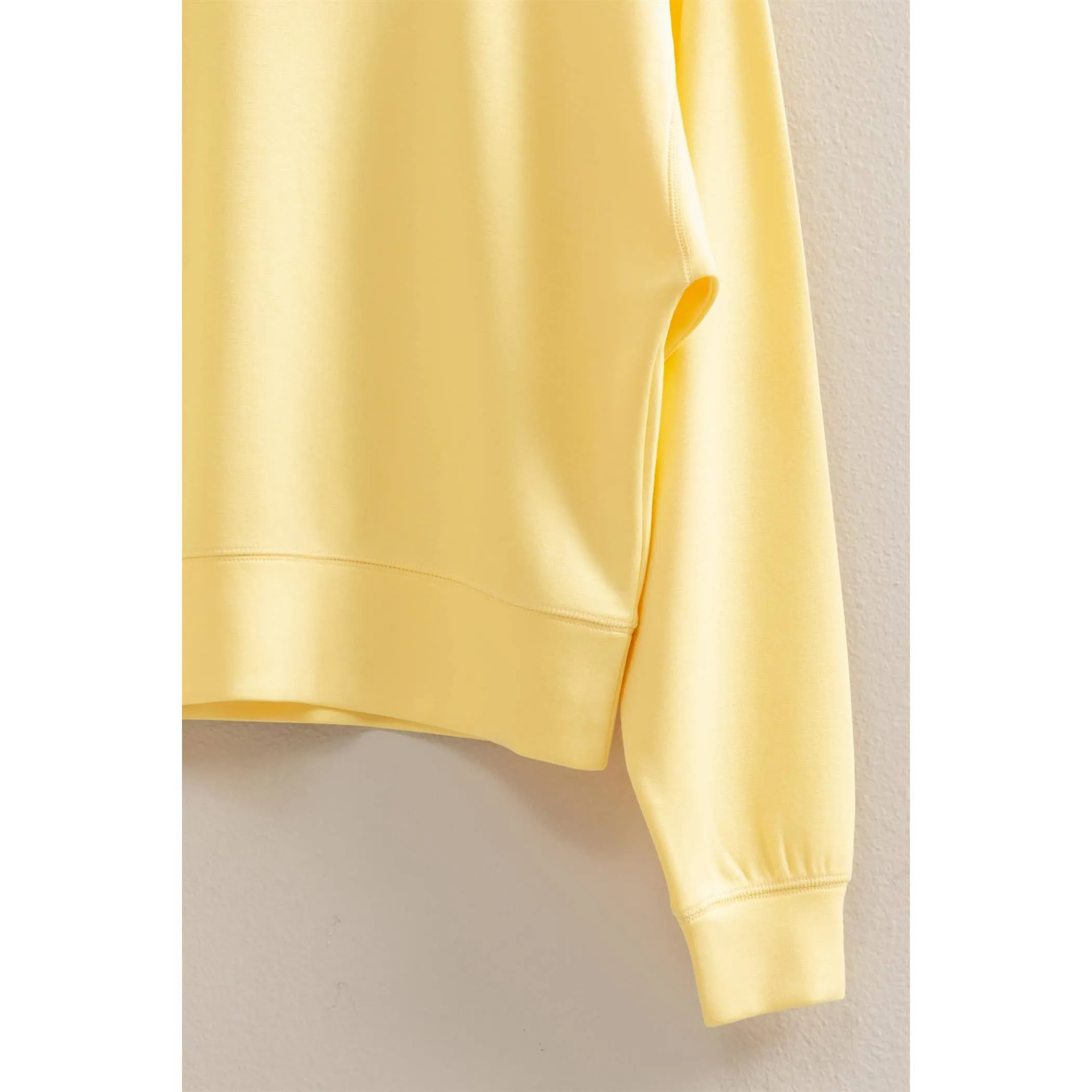 Relaxed Long Sleeve HYFVE Sweatshirt: Creamy Yellow
