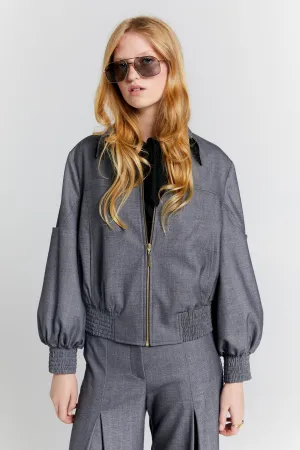 Rider Bomber Jacket Charcoal