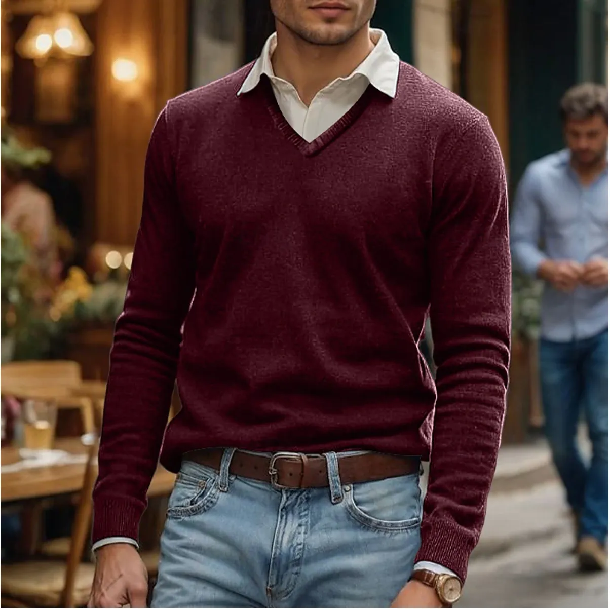 Rik | Men's V-Neck Sweater