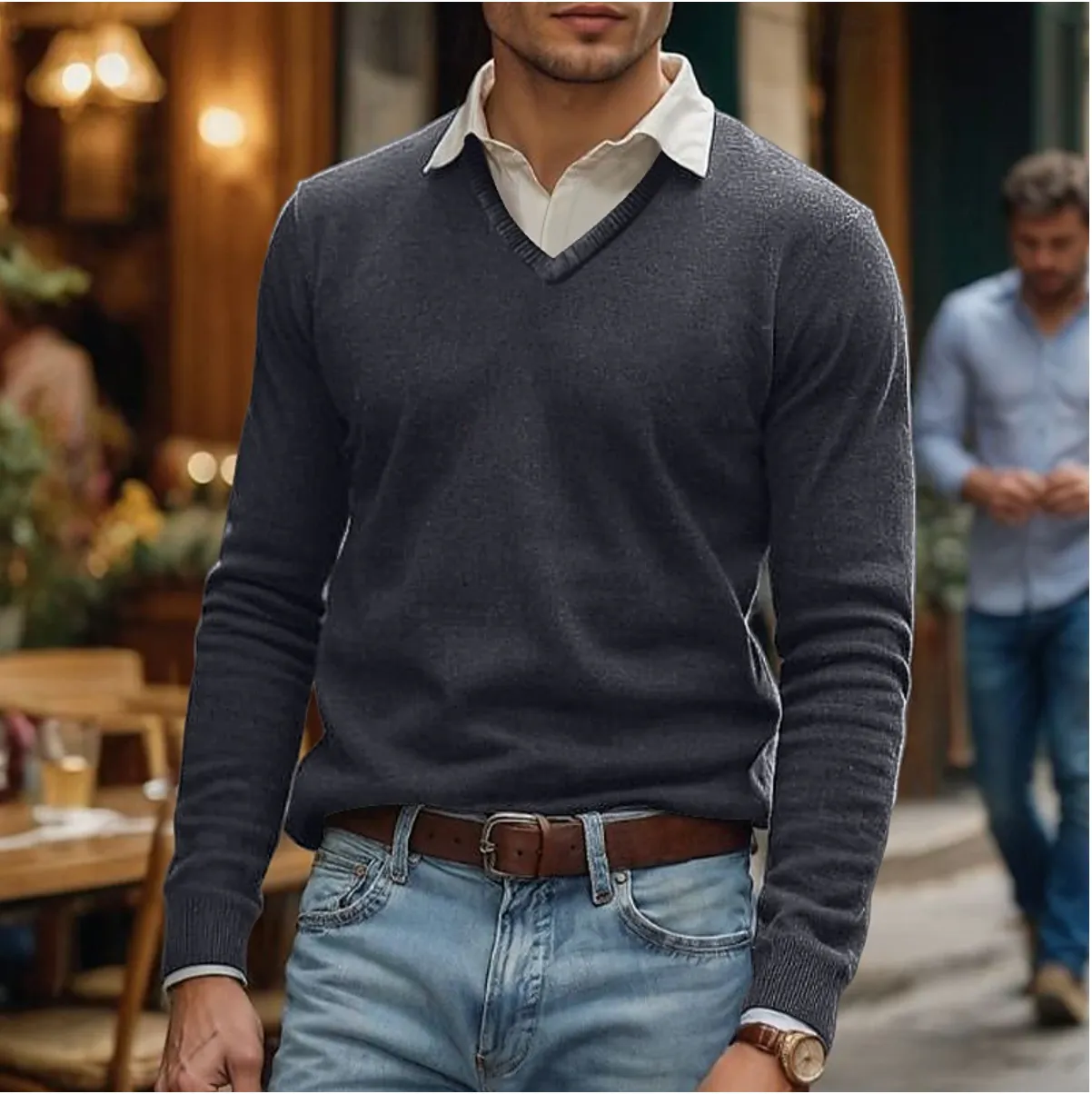 Rik | Men's V-Neck Sweater