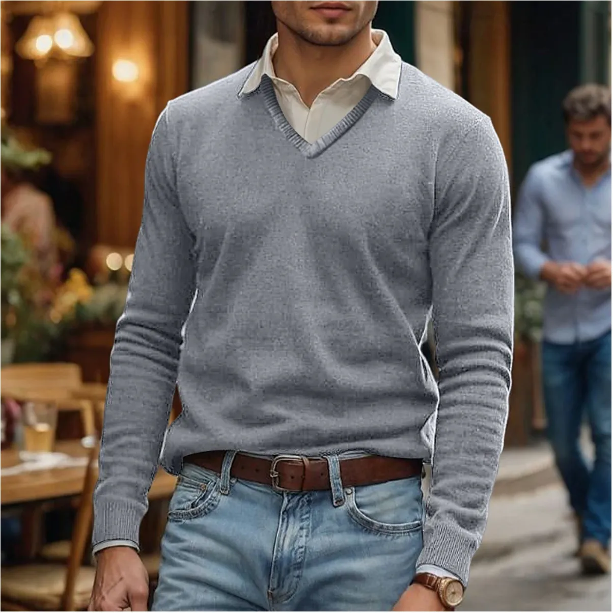 Rik | Men's V-Neck Sweater