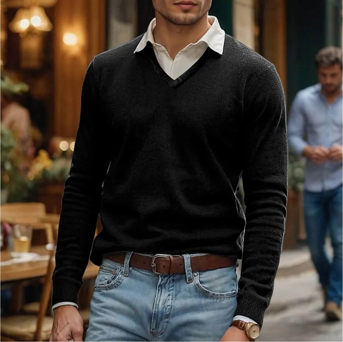 Rik | Men's V-Neck Sweater