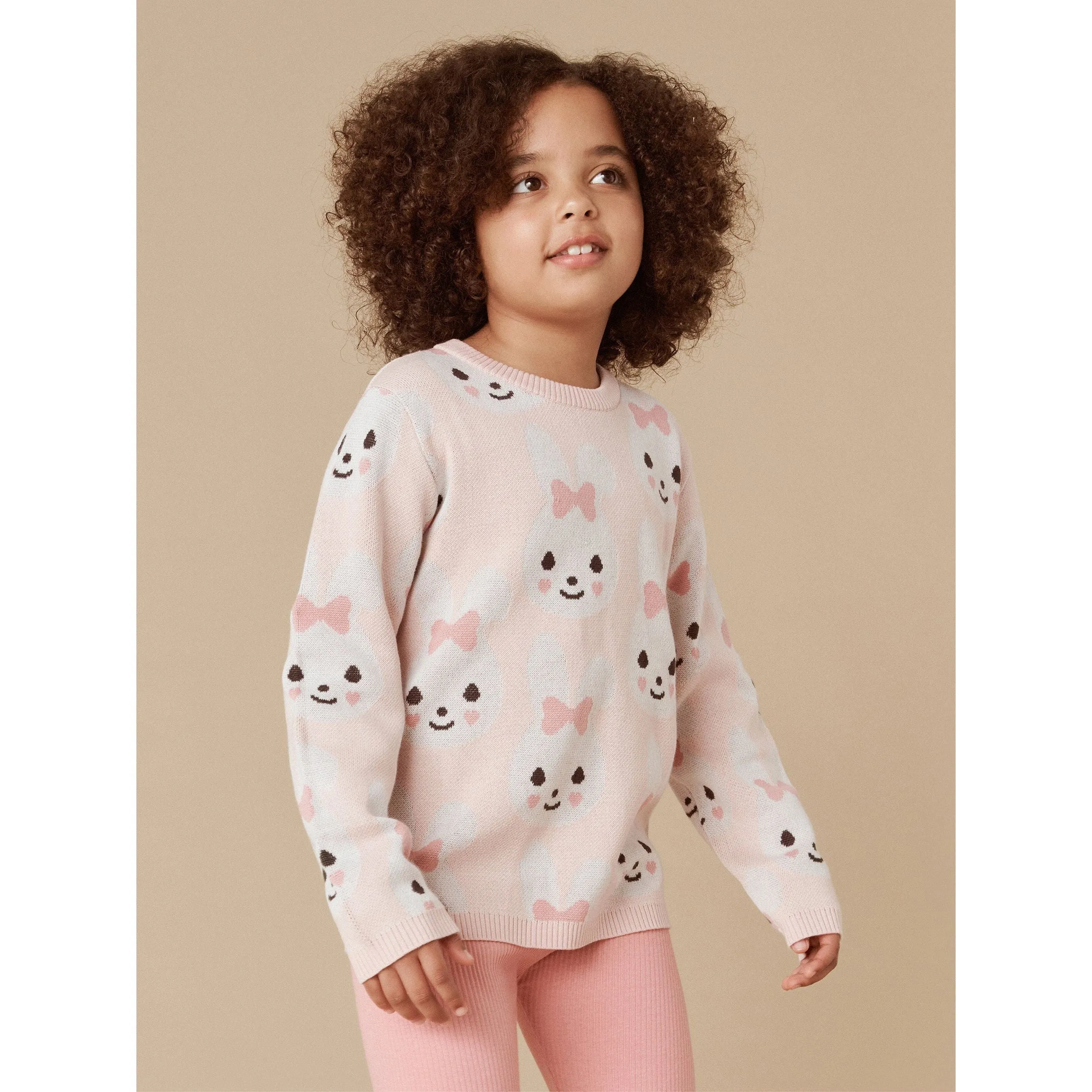 Rose Bunny Knit Jumper