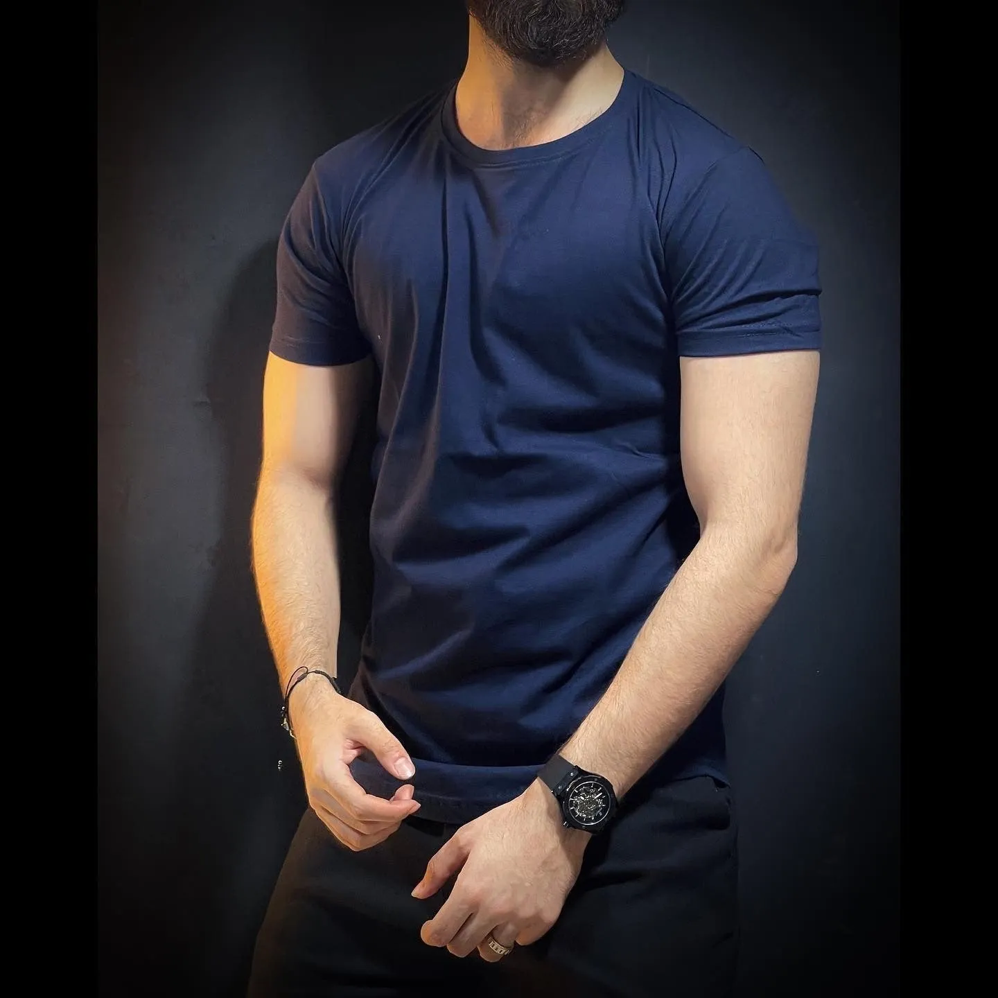 Round Neck Plain Tees
