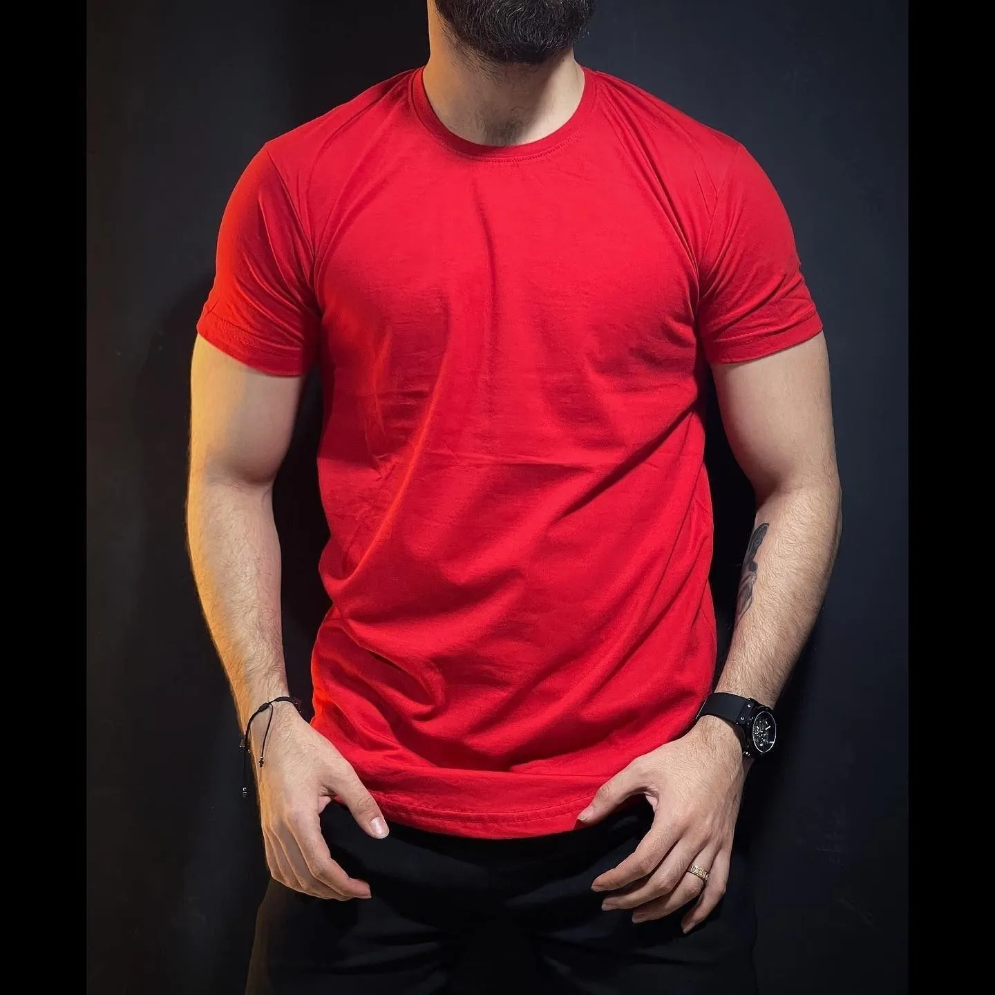 Round Neck Plain Tees