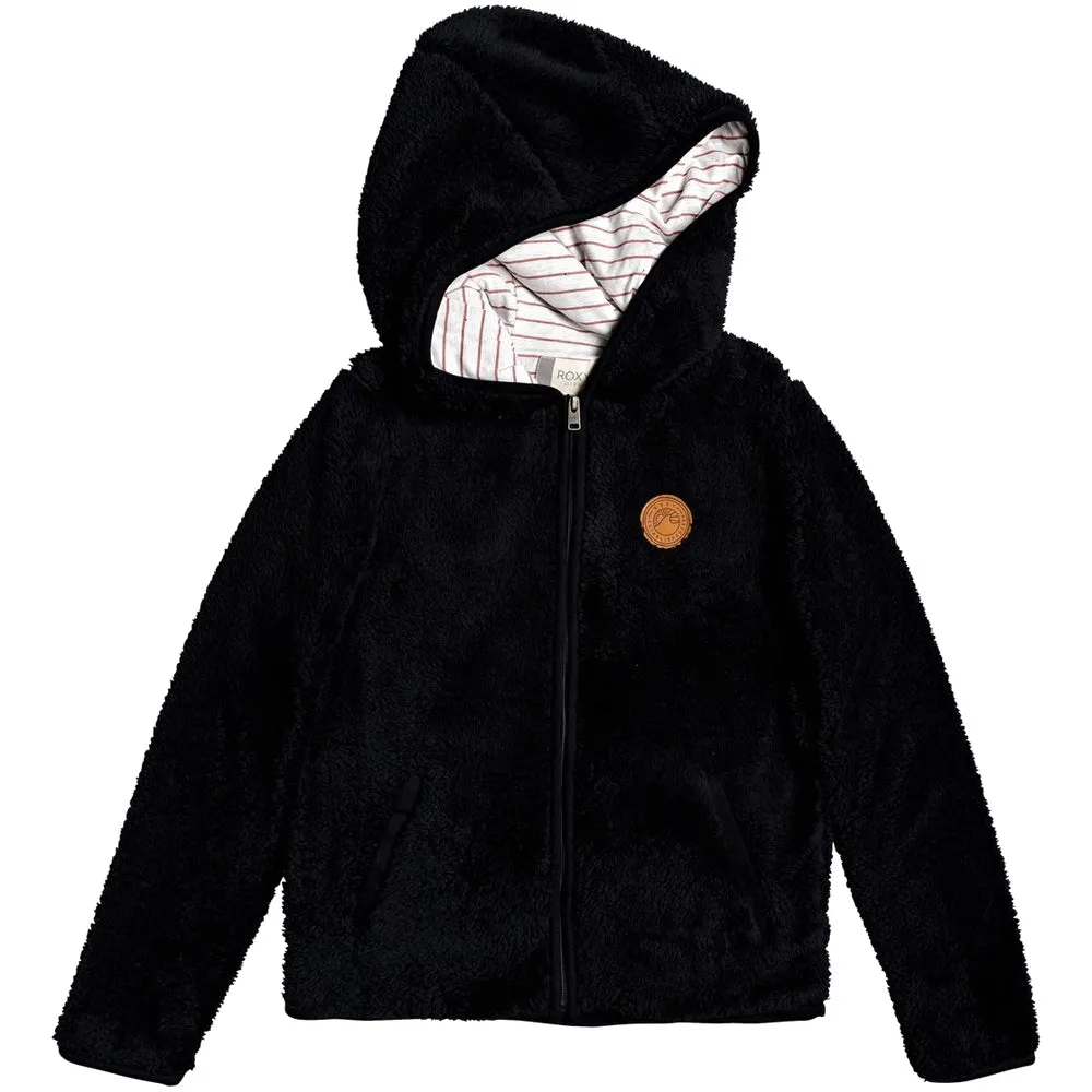 Roxy Girls Silver Water Zipped Hoodie