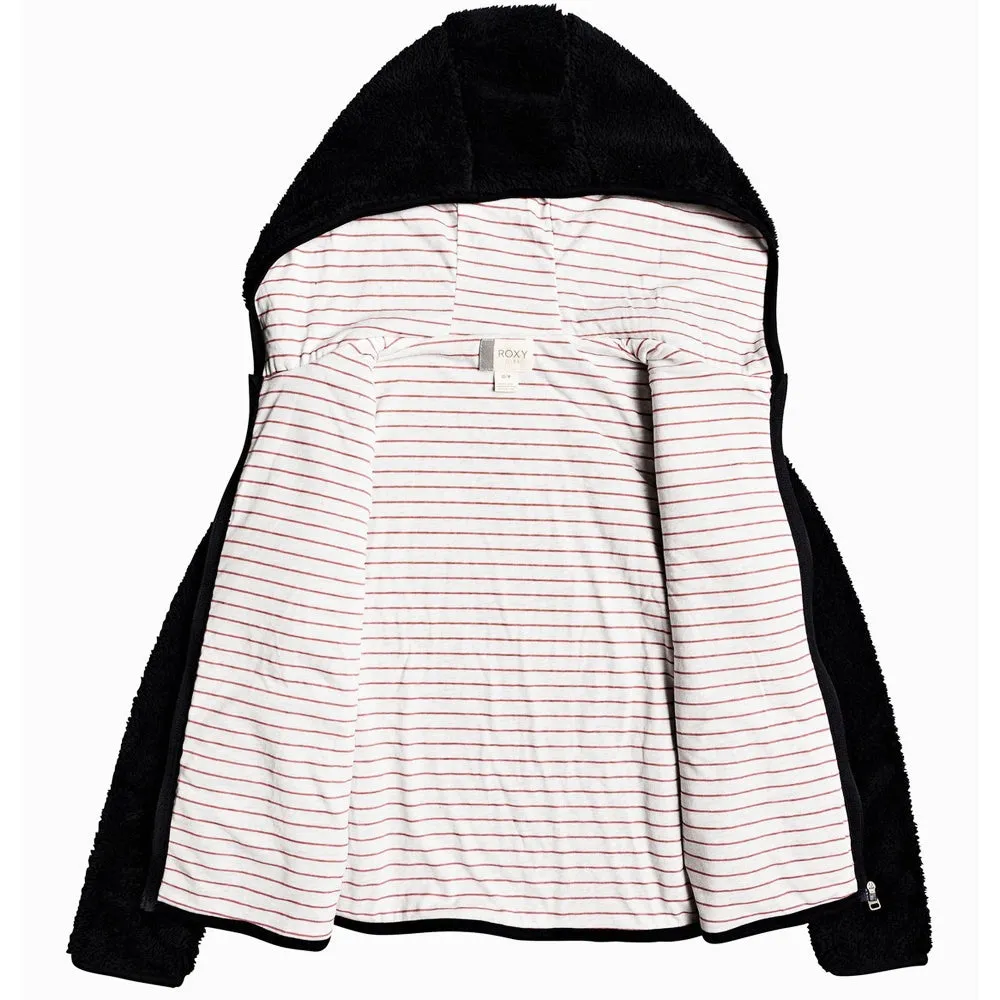 Roxy Girls Silver Water Zipped Hoodie