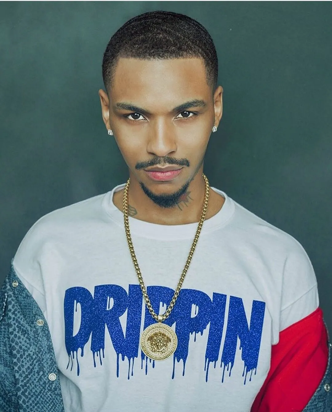 Royal Blue Glitter Drippin | White Tee