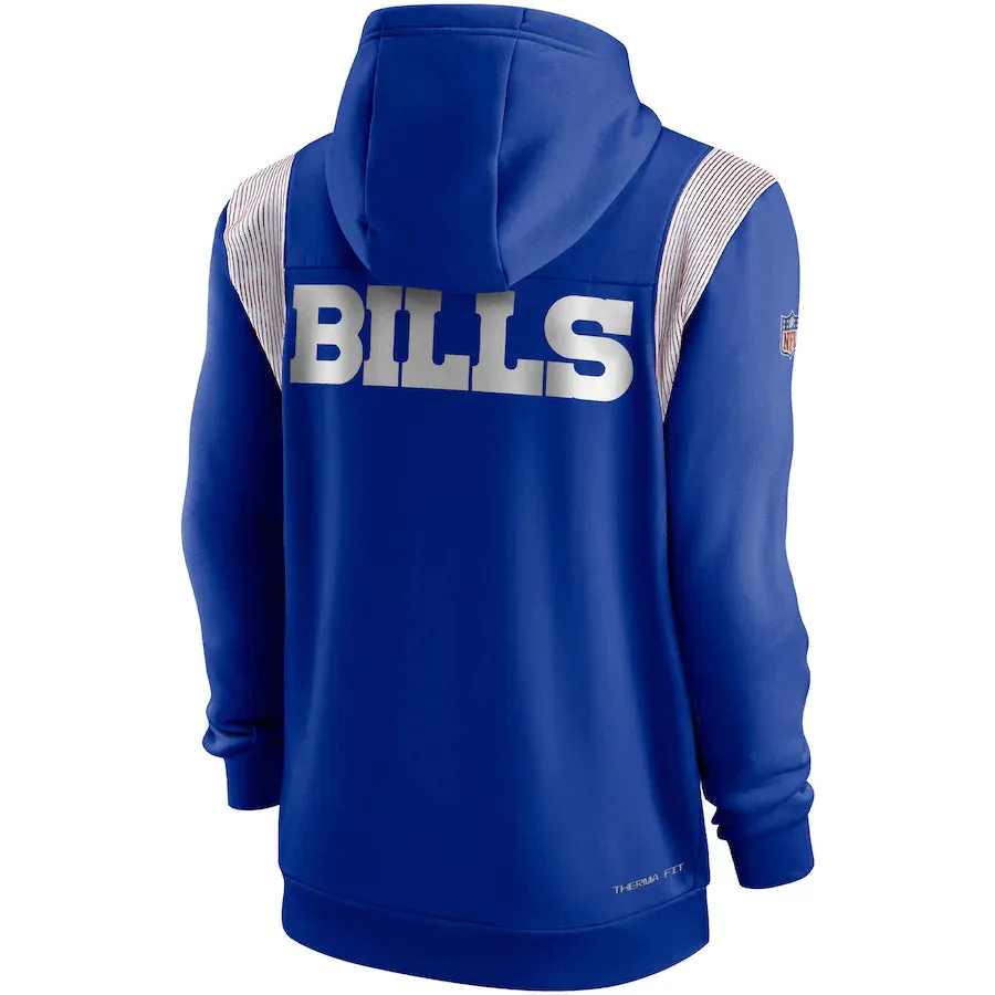 Royal Buffalo Bills Lockup Full-Zip Hoodie