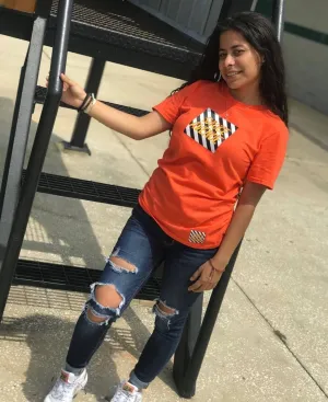 SA B&W Box | Orange Tee