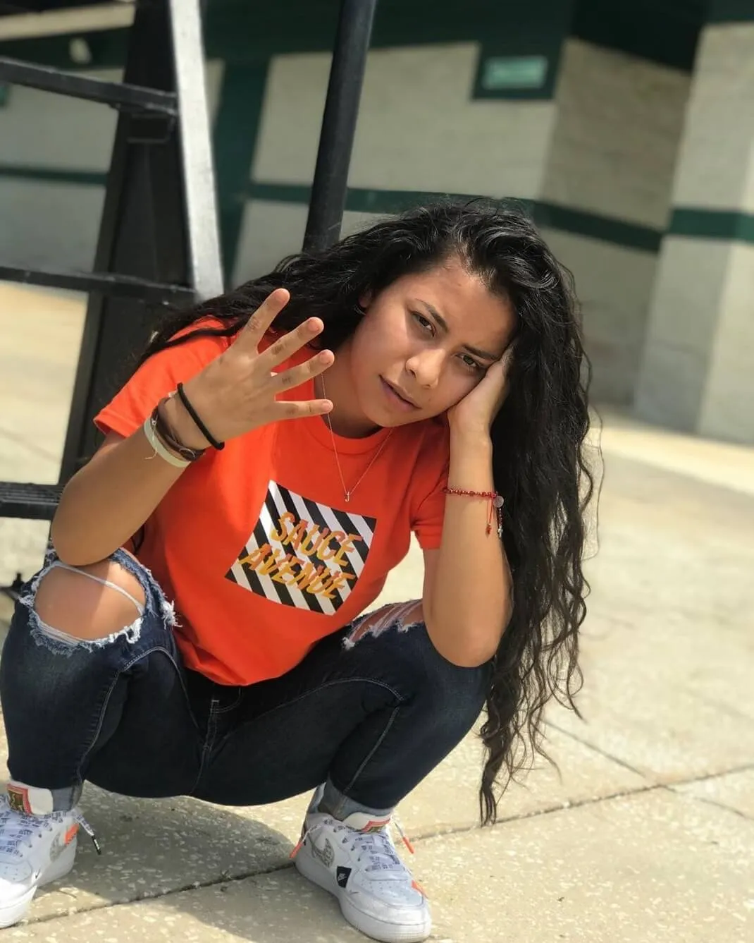 SA B&W Box | Orange Tee