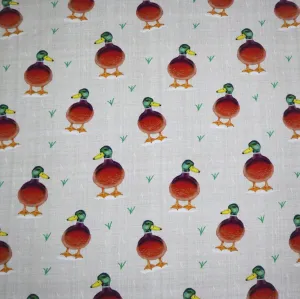 SALE Organic Cotton Jersey in Duck Print