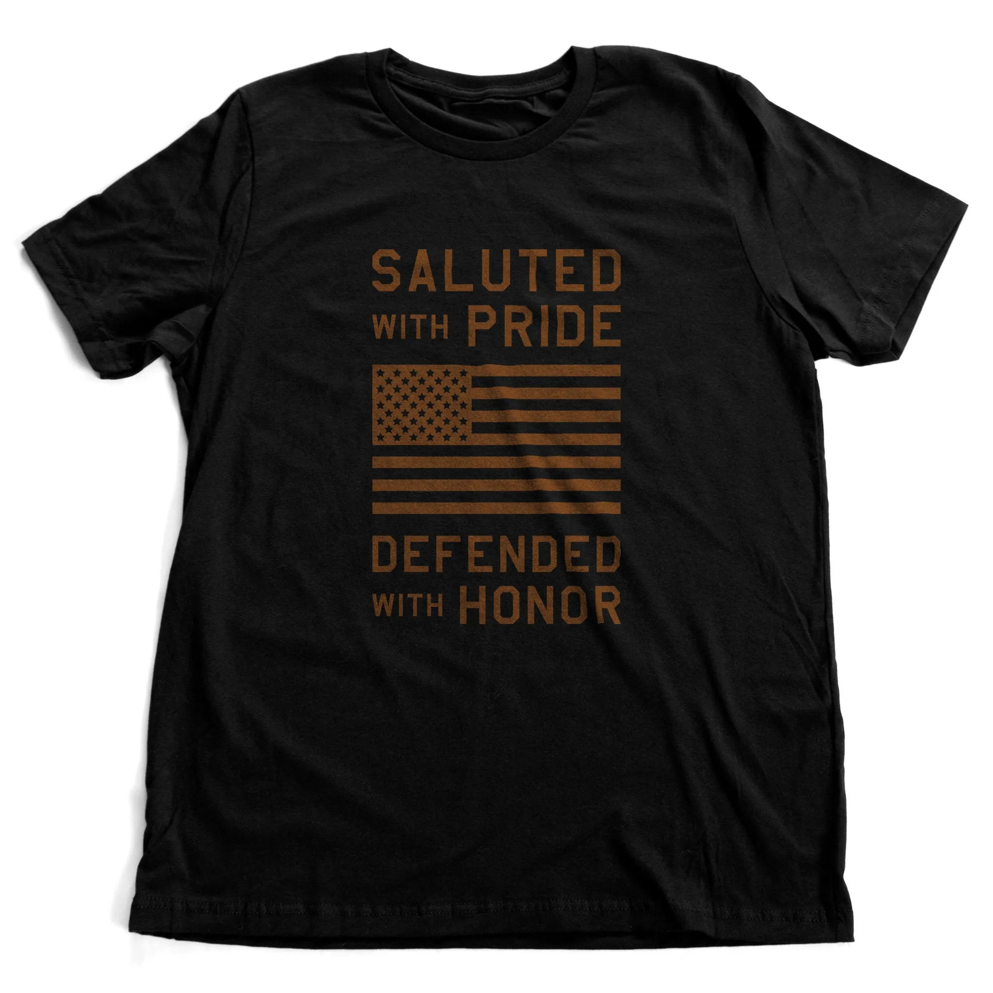 Salute / Defend / Honor the flag — a Premium Unisex T-Shirt for Veterans
