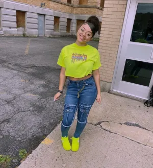 Sauce Ice Cream | Neon Yellow Tee