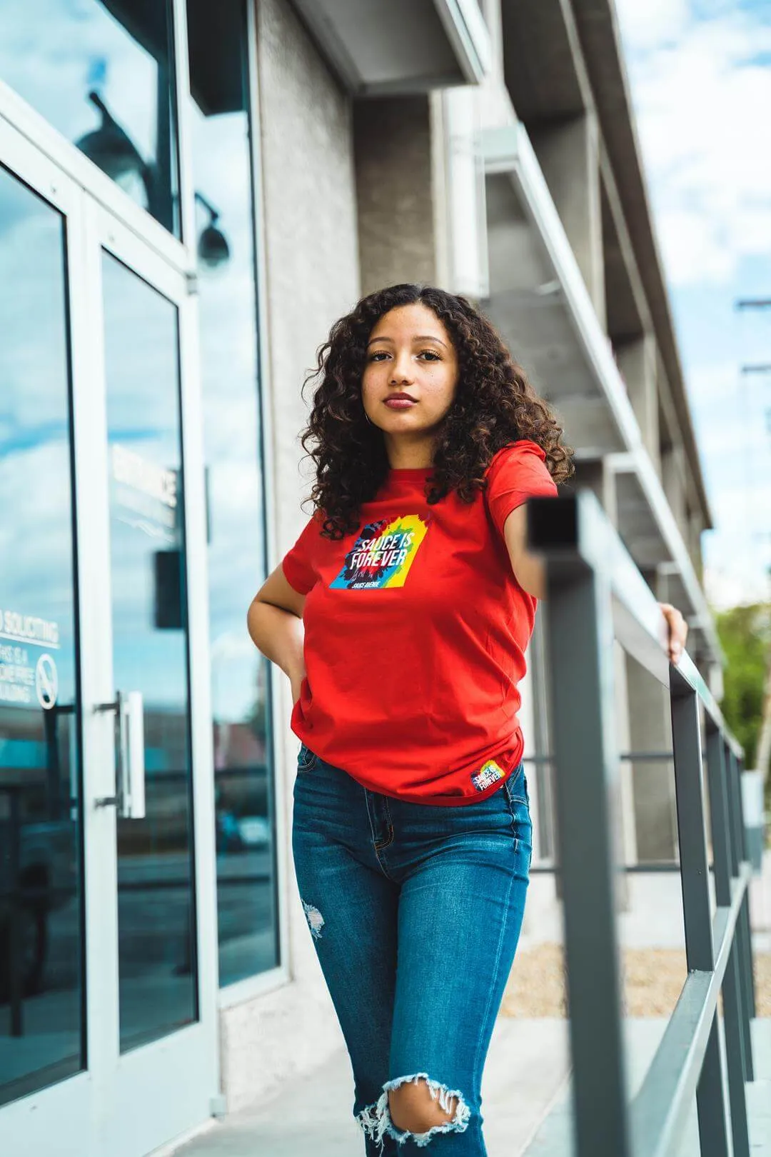 Sauce Is Forever (Tie Dye Box) | Red Tee