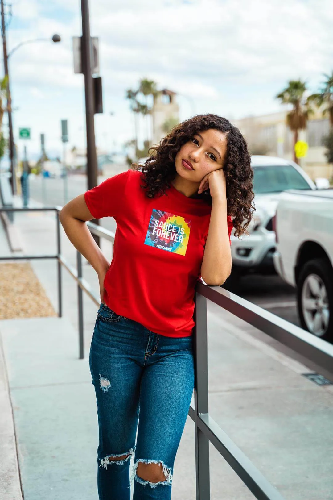 Sauce Is Forever (Tie Dye Box) | Red Tee
