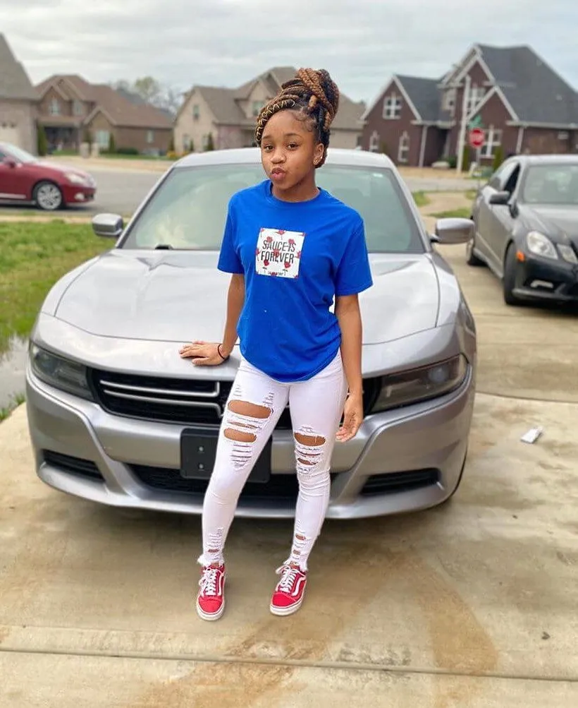 Sauce Is Forever (White Rose Box) | Blue Tee
