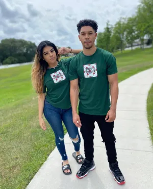 Sauce Is Forever (White Rose Box) | Forest Green Tee