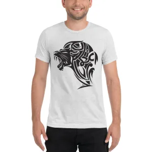 Short sleeve tri-blend Lion t-shirt - White