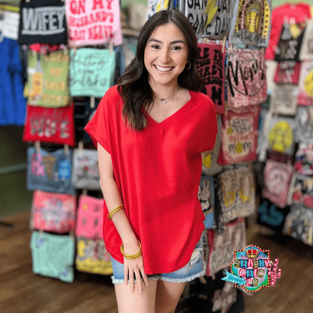 Simplicity Top - Red