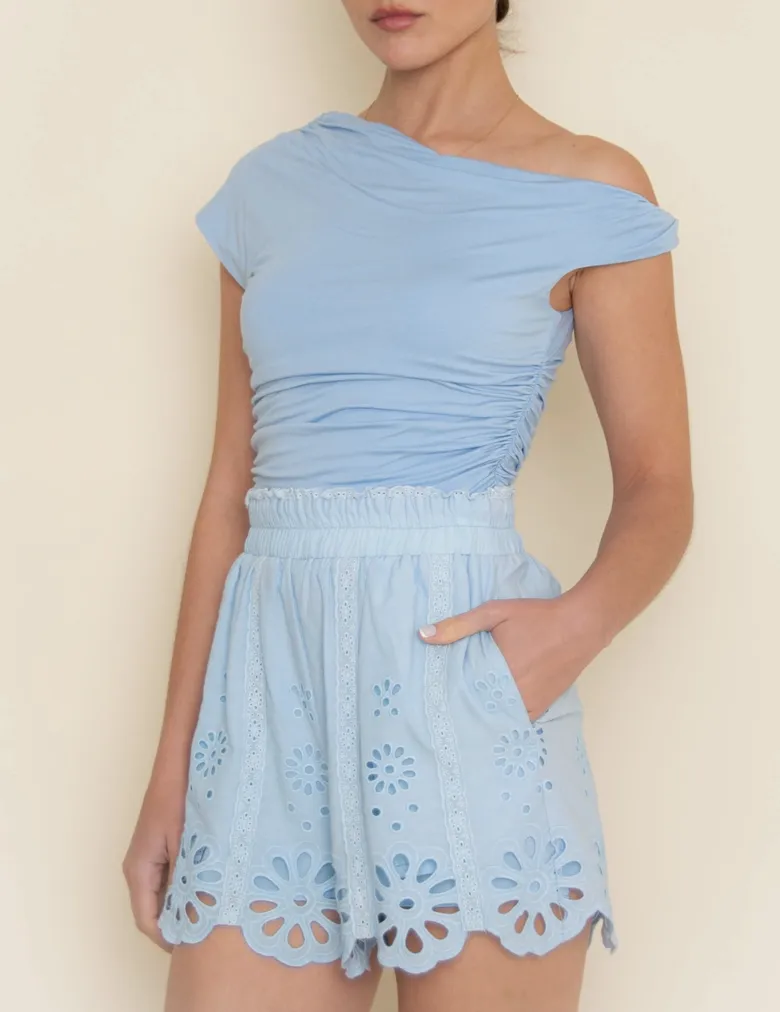 Single Side Off Shoulder Top