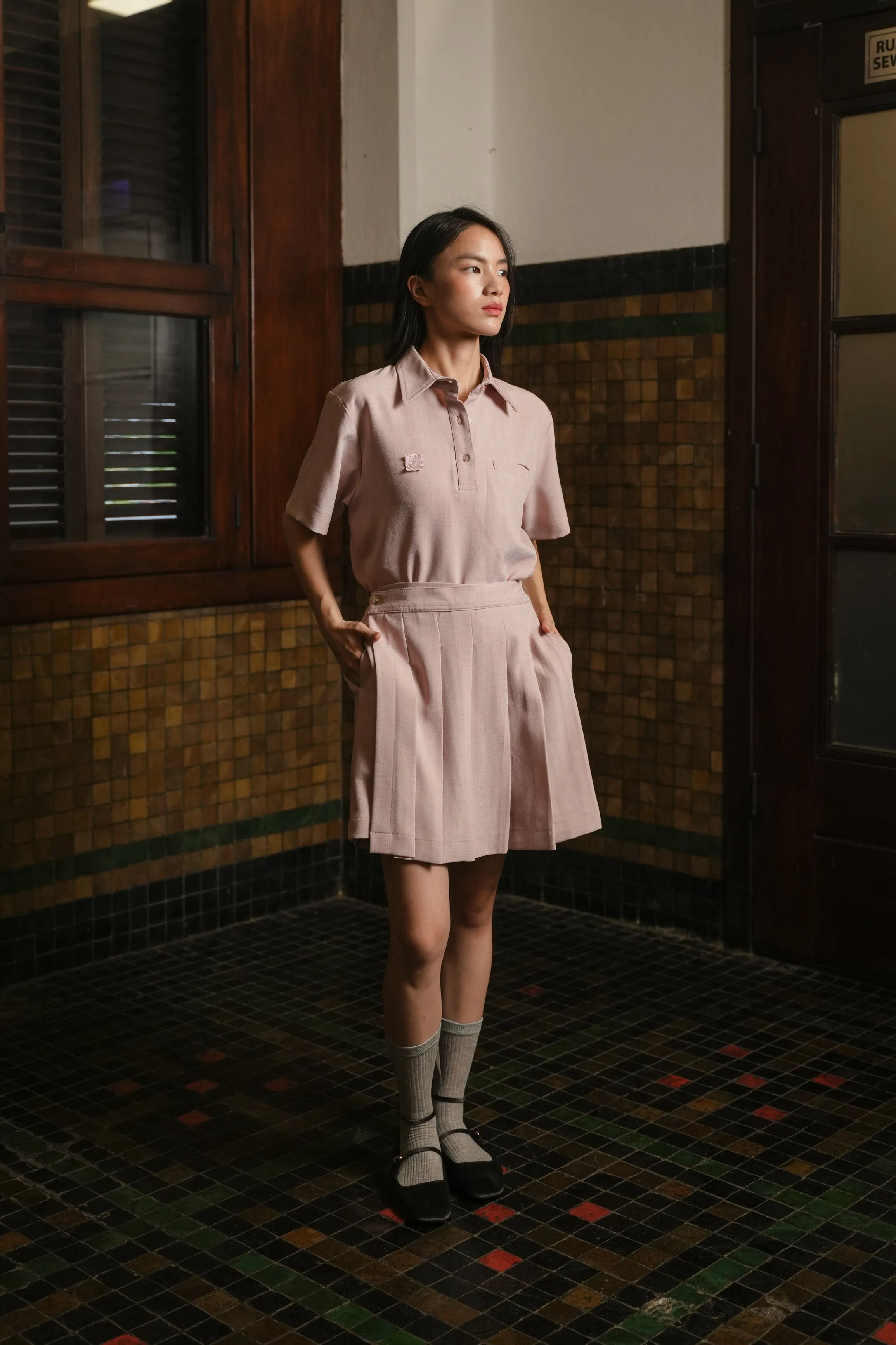 SISSEY TOP IN FEATHER BERRY