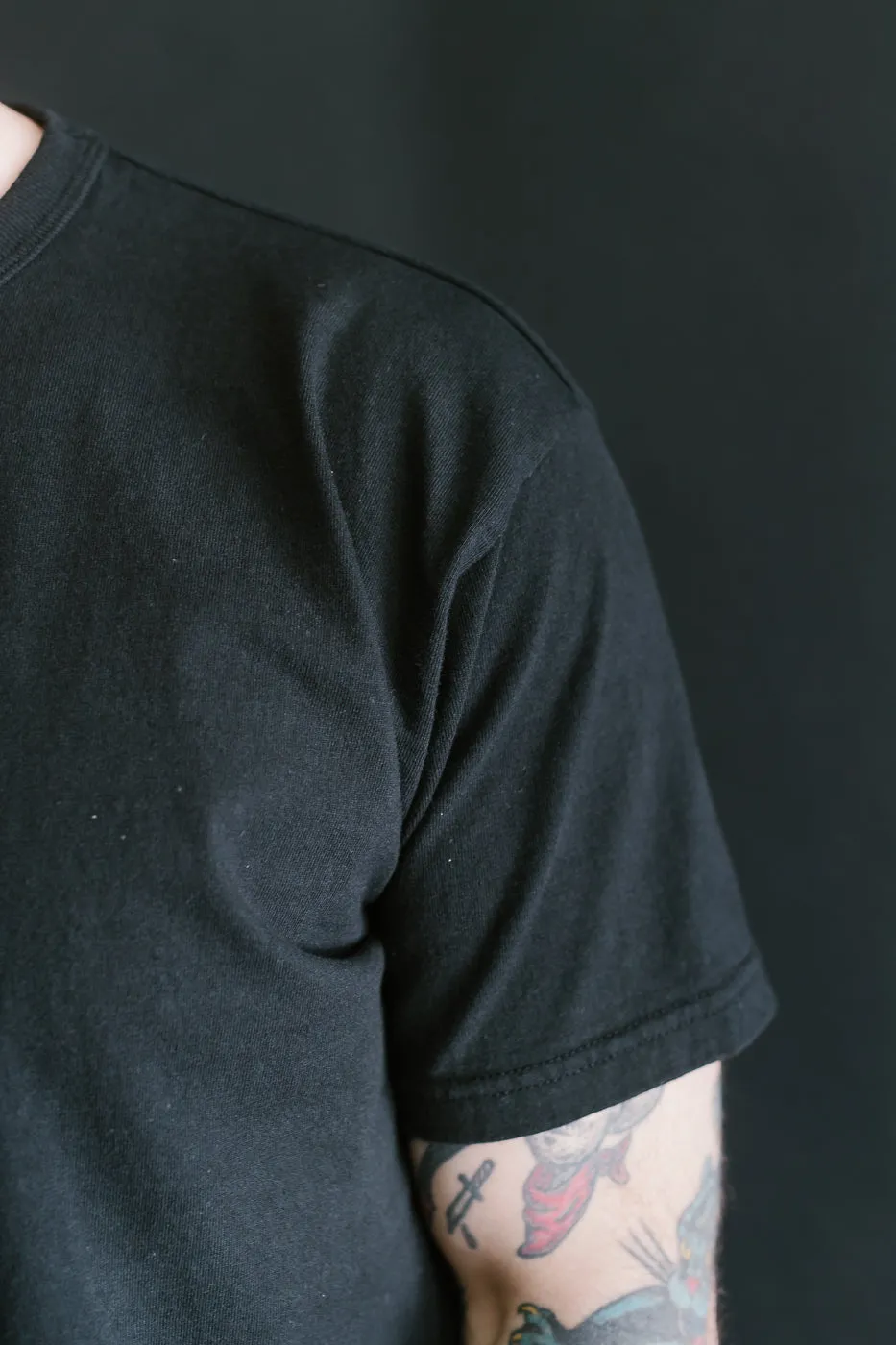 SJST-ML - Heavyweight Plain T-Shirt  - Black