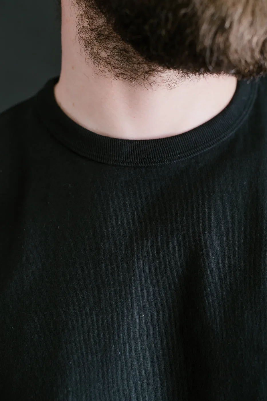 SJST-ML - Heavyweight Plain T-Shirt  - Black