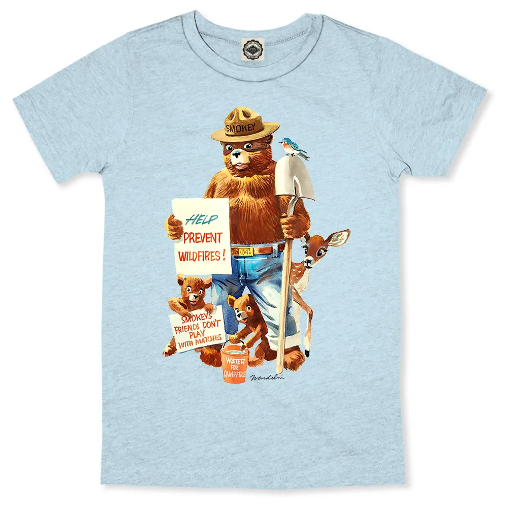 Smokey Bear "Friends Don't Play With Matches" Toddler Tee