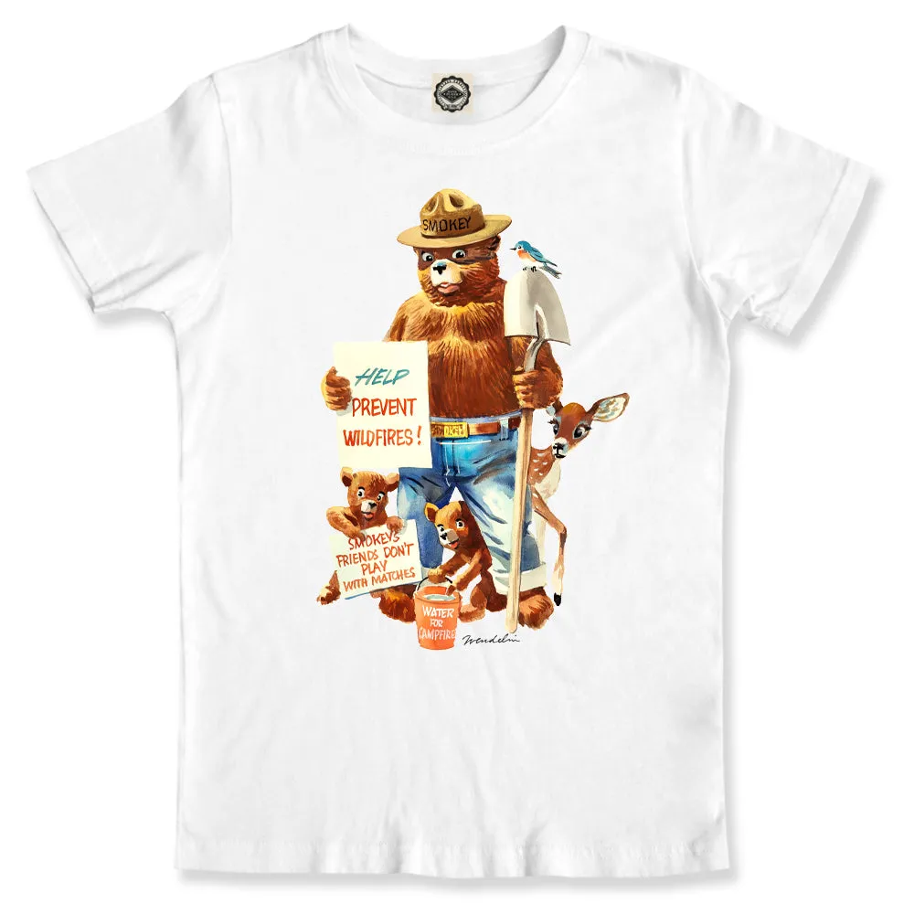 Smokey Bear "Friends Don't Play With Matches" Toddler Tee