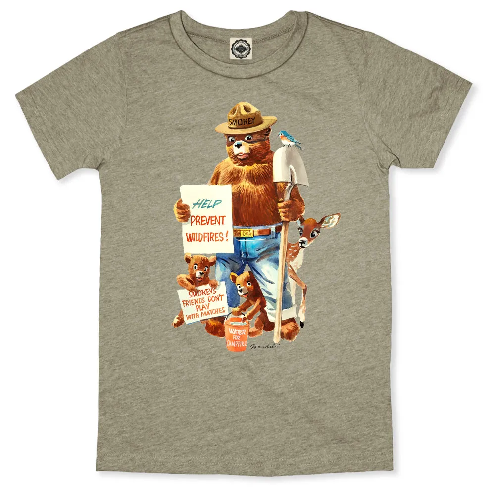 Smokey Bear "Friends Don't Play With Matches" Toddler Tee
