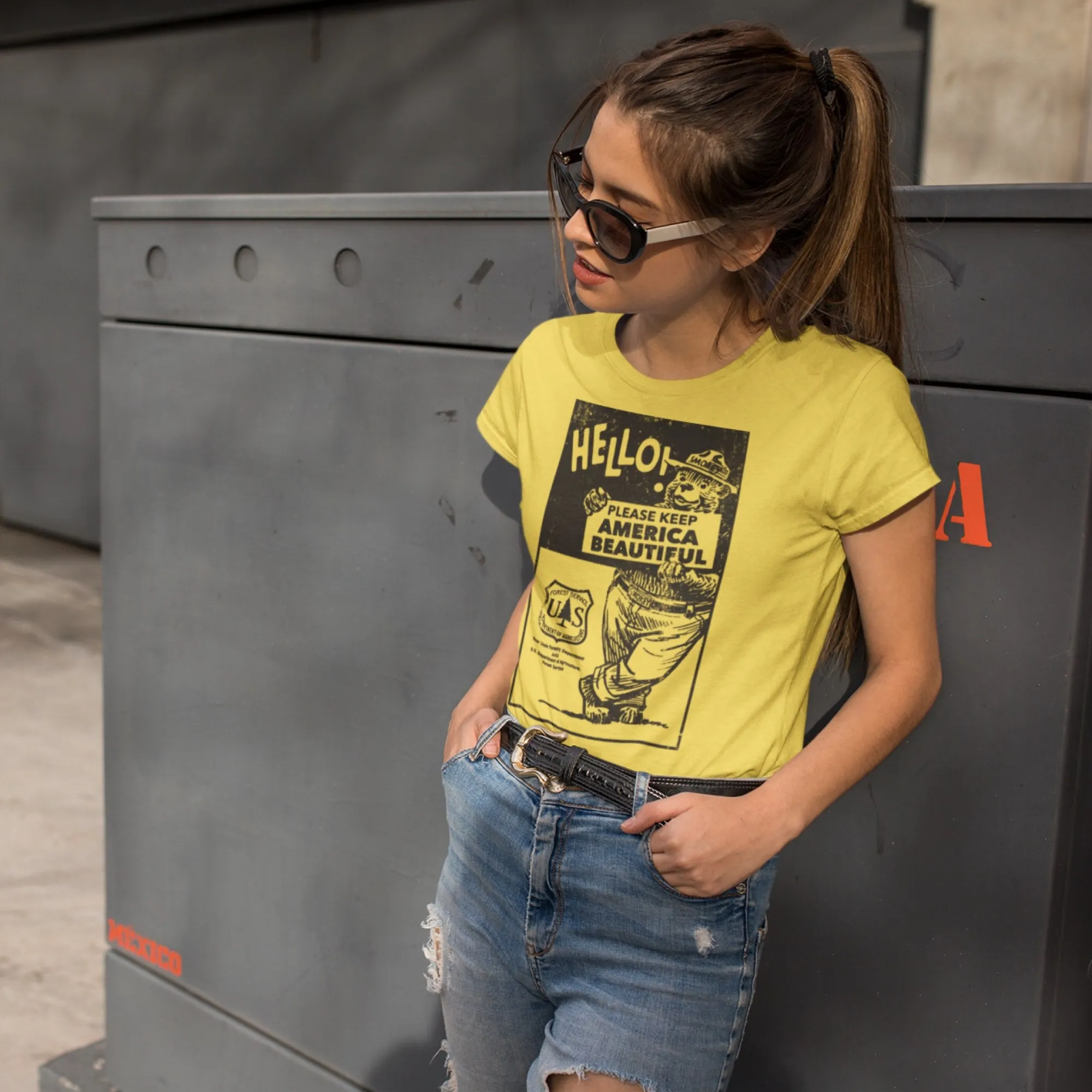 Smokey Bear "Please Keep America Beautiful" Women's Tee