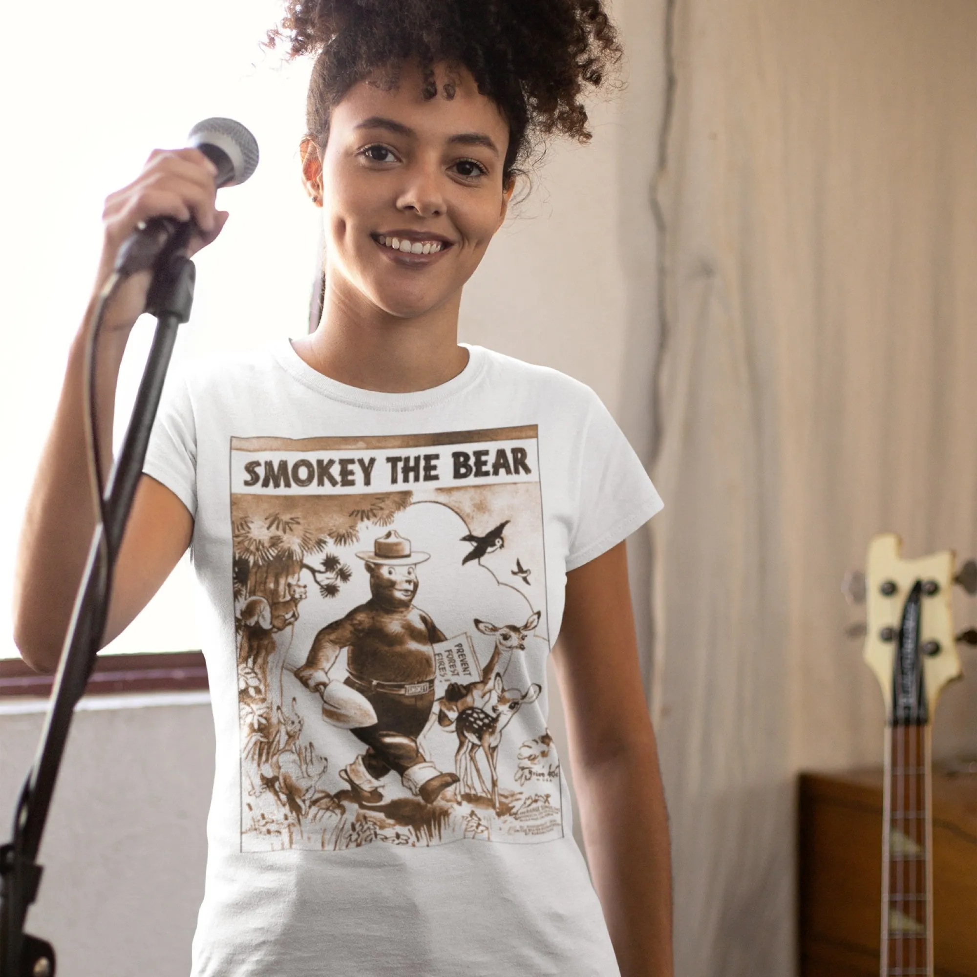 Smokey Bear "Smokey The Bear Song Book" Women's Tee