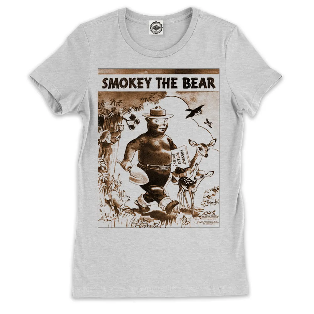 Smokey Bear "Smokey The Bear Song Book" Women's Tee