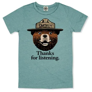 Smokey Bear "Thanks For Listening" Kid's Tee