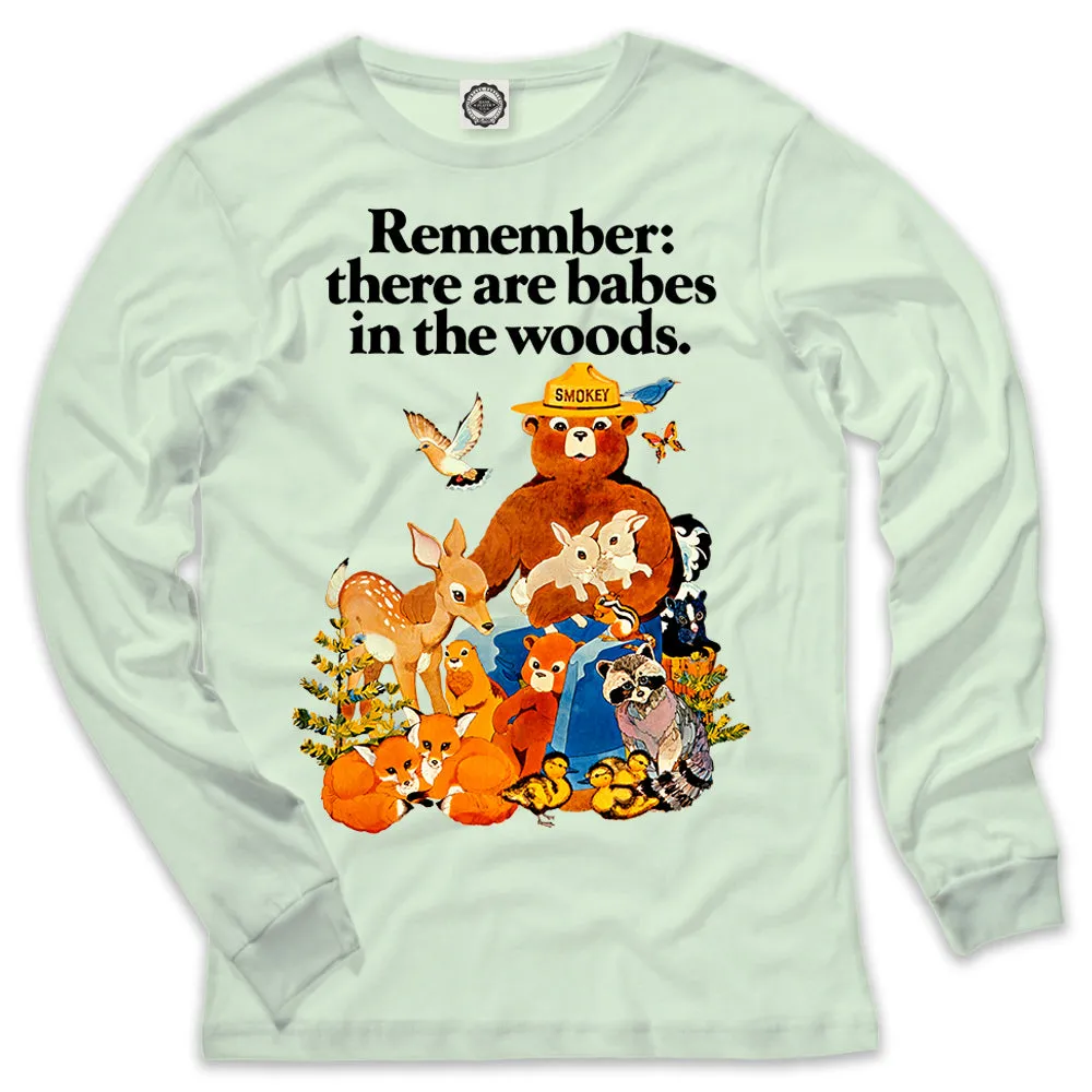 Smokey Bear Vintage "Babes In The Woods" Men's Long Sleeve Tee