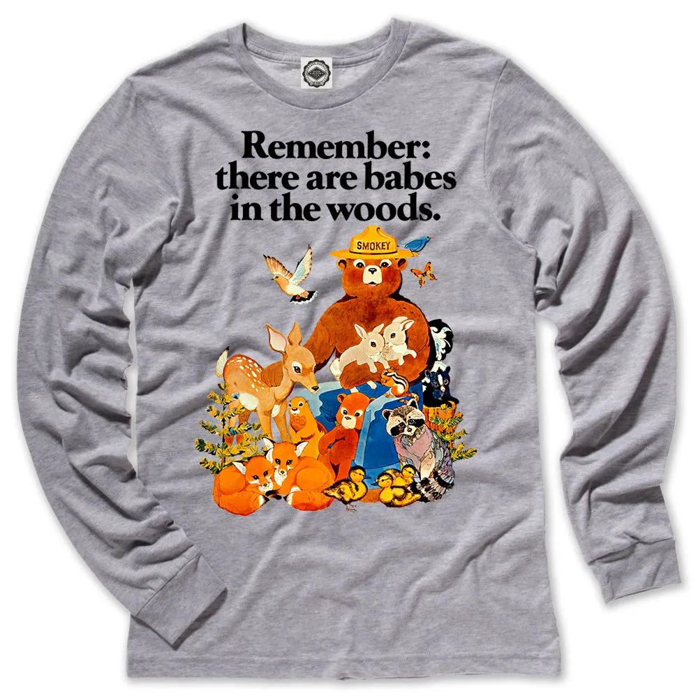 Smokey Bear Vintage "Babes In The Woods" Men's Long Sleeve Tee