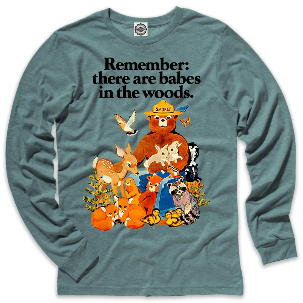 Smokey Bear Vintage "Babes In The Woods" Men's Long Sleeve Tee