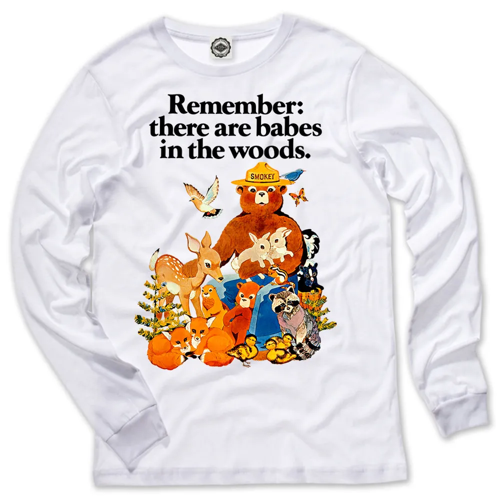 Smokey Bear Vintage "Babes In The Woods" Men's Long Sleeve Tee